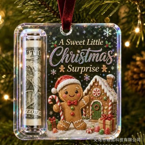 Holiday Cash Gift Holder Ornament