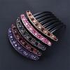 Temperament All-match Hair Accessories Korean Style Headwear Seven-tooth Comb Rhinestone Hair Comb