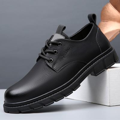 Mode Leder Herrenschuhe Schnürschuhe Outdoor Freizeit Wanderschuhe Weiche Sohle Herren schwarz Herren Oxford Schuhe Zapatillas Hombre