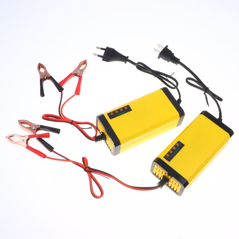 12V 2A Car Battery Charger 220V Power Pulse Repair Charger Wet Dry Lead Acid Battery Led Display Moto Truck Battery Charger