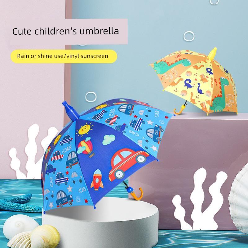 Children's Umbrellas for Boys and Girls, Elementary School Students, Kindergarten, Cute, Ultra-Light, Automatic, Safe, Can Be Printed with Logo
