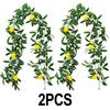 Simulation Lemon Rattan Encrypted Greenery Wall Hanging Vine Table Decoration