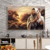 Jesus Herding The SheepOil Painting On Canvas Cuadros Posters and Prints Scandinavian Wall Art Picture Home Decor