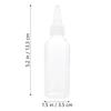 Set of 15 oz Clear Squeeze Bottles with Nozzles Refillable Applicator Bottles for Convenient for Dispensing 2.99 - Liquids, Inks, Adhesives, etc. -