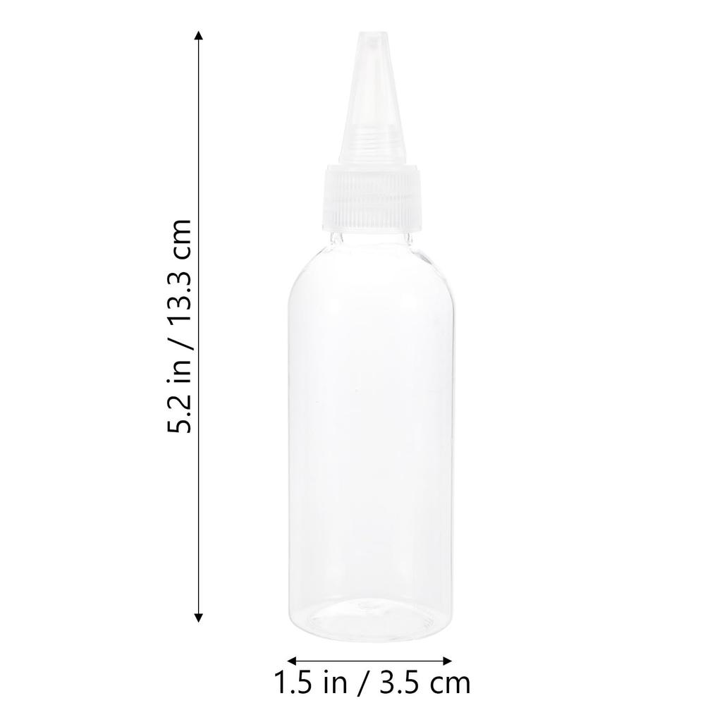 Set of 15 oz Clear Squeeze Bottles with Nozzles Refillable Applicator Bottles for Convenient for Dispensing 2.99 - Liquids, Inks, Adhesives, etc. -