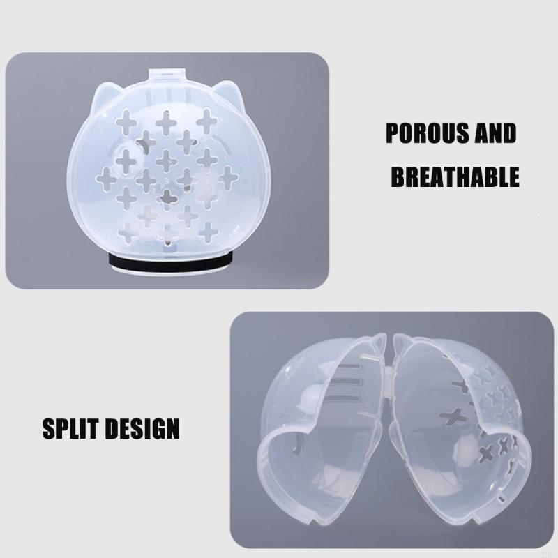 Comfortable Cats Muzzle Protective Space Helmet Prevents Licking Adjusting and Comfortable Head Cover for Pet Grooming X3UC