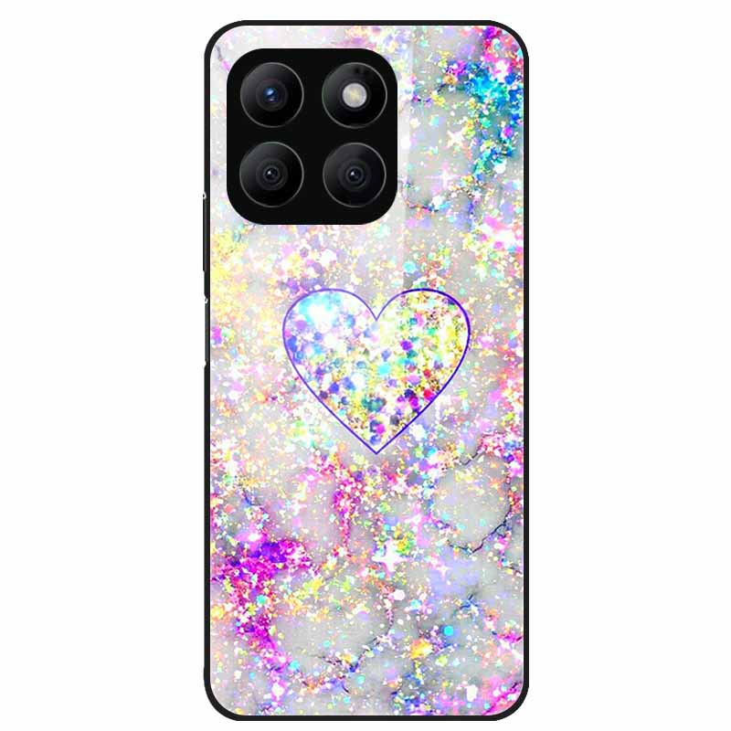 For Honor X8C Case Tempered Glass Hard PC Back Shell for Honor X8C 4G Phone Cases Bumper Covers for HonorX8C X 8C Fashion Shells