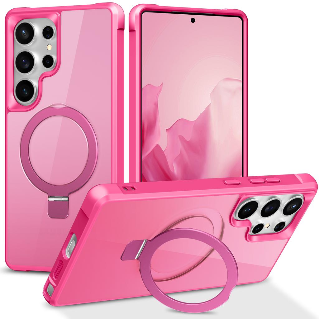 For Samsung Galaxy S25 Ultra Magnetic Case Ring Holder Kickstand TPU + PC Phone Cover