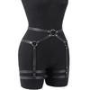 Pu Leather Leg Harnesses For Women Gothic Punk Women'S Leg Garter Harness Belt - Adjustable Pu Leather Body Waist Belt.