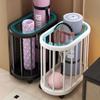 Multi-Purpose Storage Bin Organizer with Wheels - Heavy-Duty Home Fitness Gear Storage Cart for Yoga Mats Storage Basket