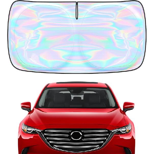 Windshield Sun Shade Cover For Kia Forte -2025 - Sunshade Compatible With Kia Forte Foldable Front Window Sunshade Sun Visor Protector Block UV Rays