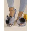 Women's All-Season Slip-On Moccasin Slippers with Plush Faux Fur-Like Lining & Arch - Soft EVA Cushioned Insole, Slip- Sole, Cozy Indoor/ House