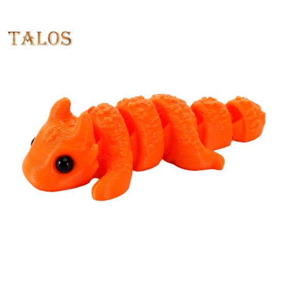 

Mini Articulated Animal 3D Printed Animal Figurine with Flexible Joints Miniature Animal Fidget Toy for Play Desk Moss Micro Landscape Decor L