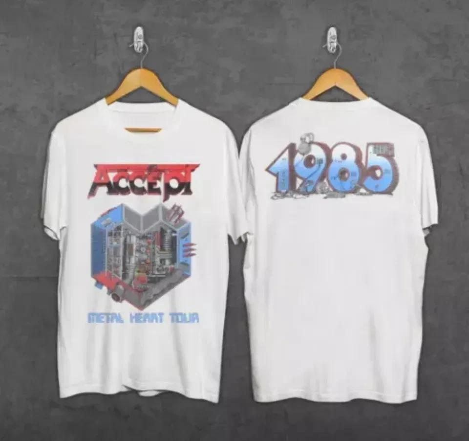 vintage 1985 Accept Metal Heart Tour T-Shirt M