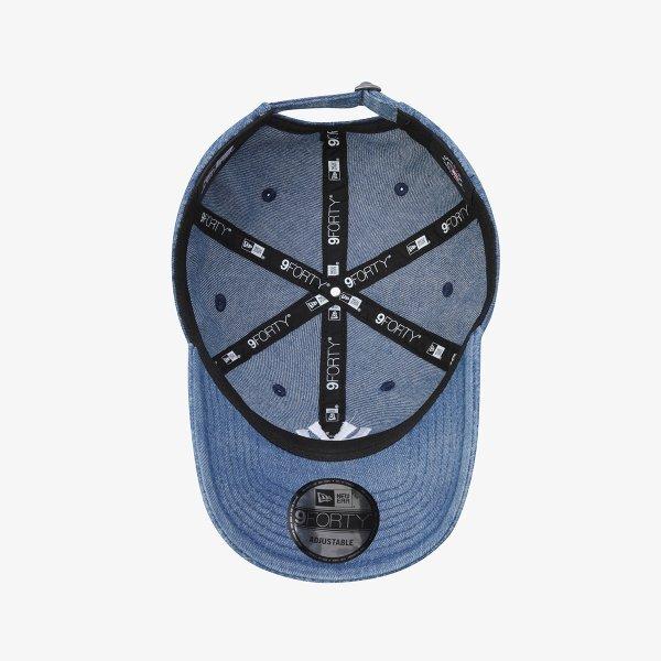 New Era Mlb New York Yankees Gewaschener Paisley Denim Unstrukturierte Baseballkappe 15206347