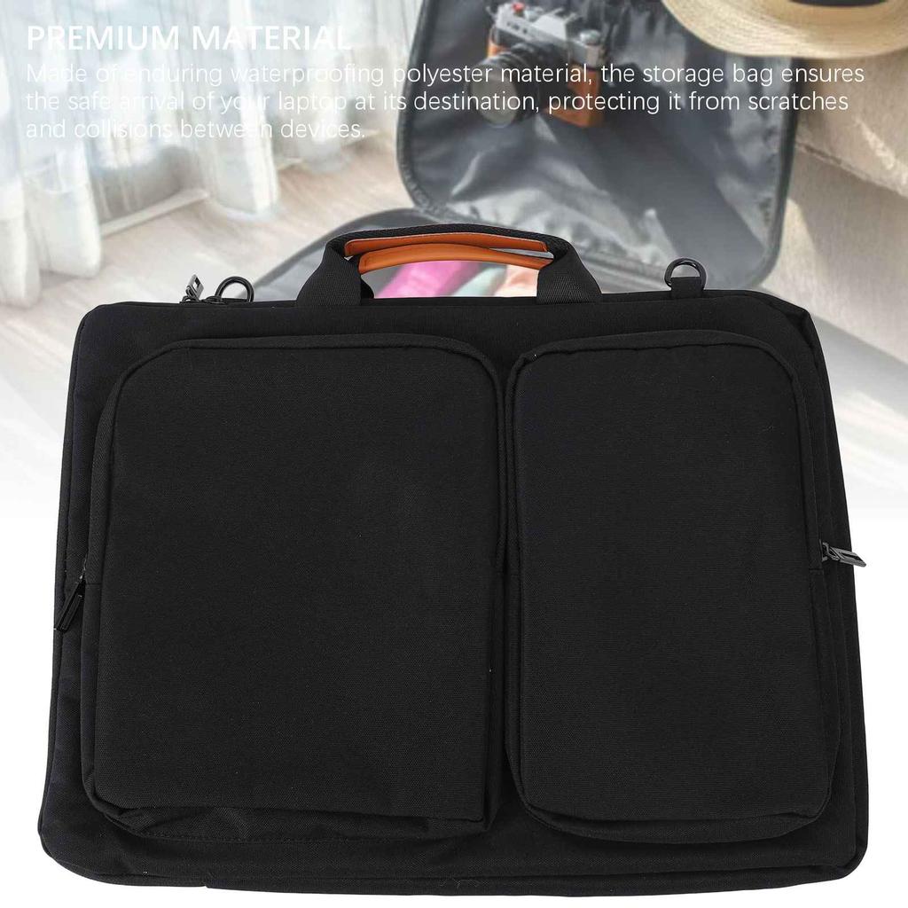 Laptop Bag Large Capacity Handbag Shockproof Waterproofing Protective Business Office Shoulder Bag