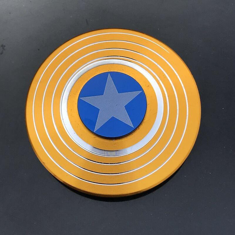Captain Spinner American Fingertip Gyro Shield Alloy Toys Decompression