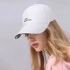 Fashion Letter Embroidered Baseball Cap Adjustable Wide Brim Peaked Cap Breathable Solid Color Sun Hat Summer