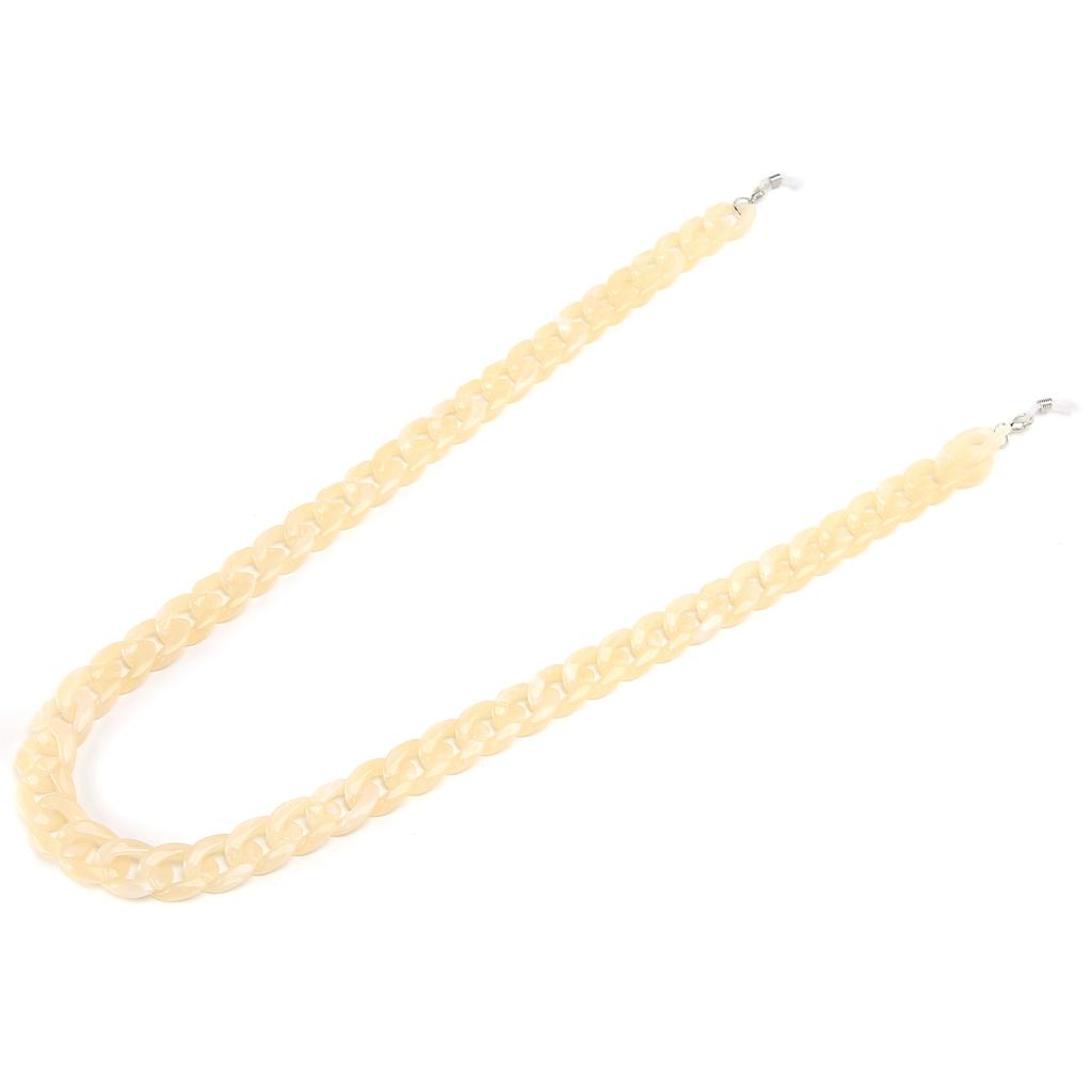 AntiLost MouthMuffle Chain Lanyard Sunglasses Eyeglasses Reading Glasses Holder Chain(Beige )
