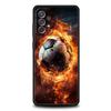 Case For Samsung A15 A13 A51 A71 A41 A31 A21S A03S A05 A12 A32 A52 A23 A25 A33 A53 A73 5G Cover Football Passion Soccer Ball