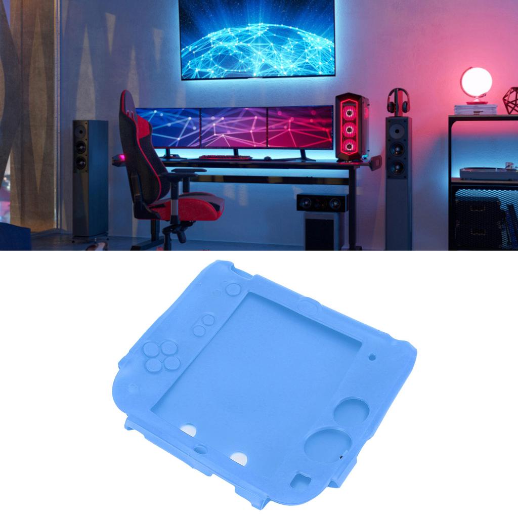 Handheld Game Console Silicone Cover for 2DS Soft Ive Case Scratch Resistant with Top Bottom Screen or