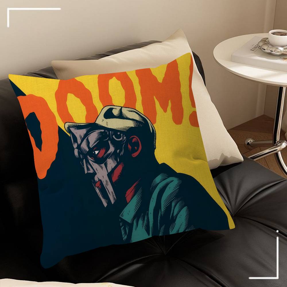 Рэпер M-MF крутой D-Doom Madlib   Подушка Чехол для подушки Наволочка Гостиная Диван Домашний декор Индивидуальный 30cmx30cm