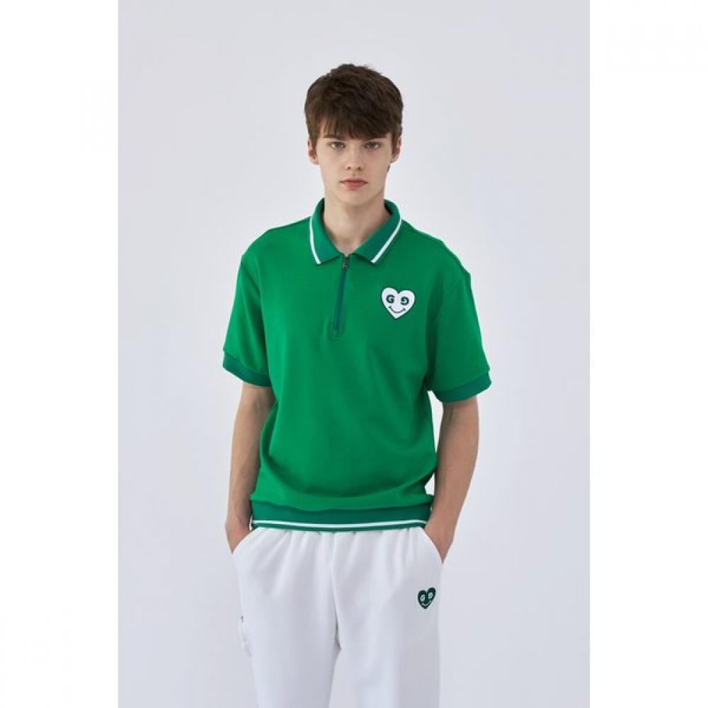 

Goxo Green Heart Half Pullover Green XL(105)