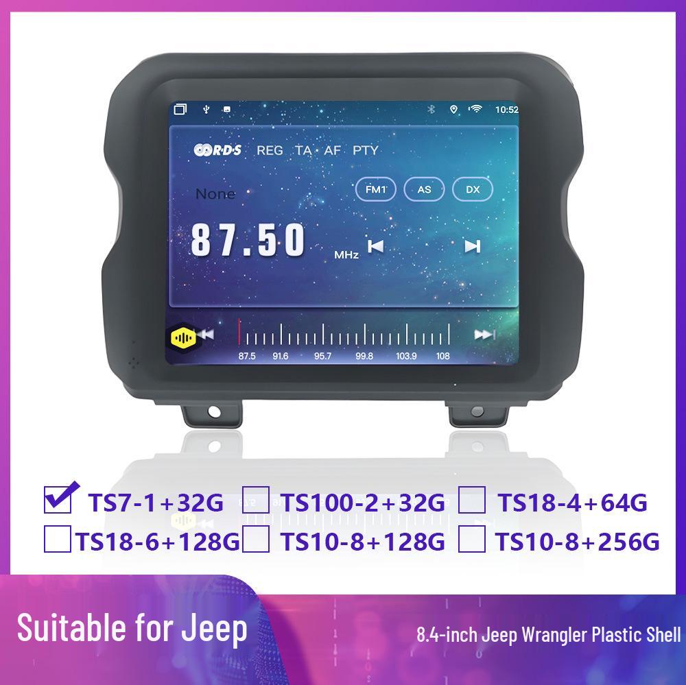 

Android Large Screen GPS Car Navigation with Bluetooth & Wireless CarPlay for 2018 Jeep Wrangler 8.4 inch