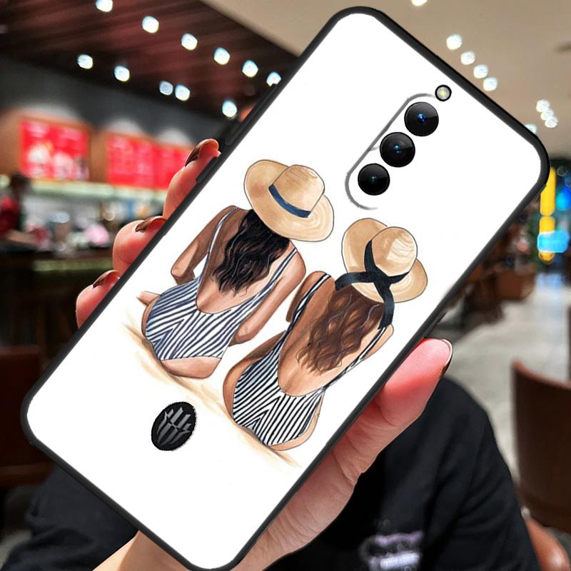 

Best Friends BFF Matching Case For ZTE Nubia Red Magic 10 Air 7 6S 7S Pro Red Magic 11 10 9 8 8S 9S 10S Pro Plus Cover Red Magic 9 Pro Plus