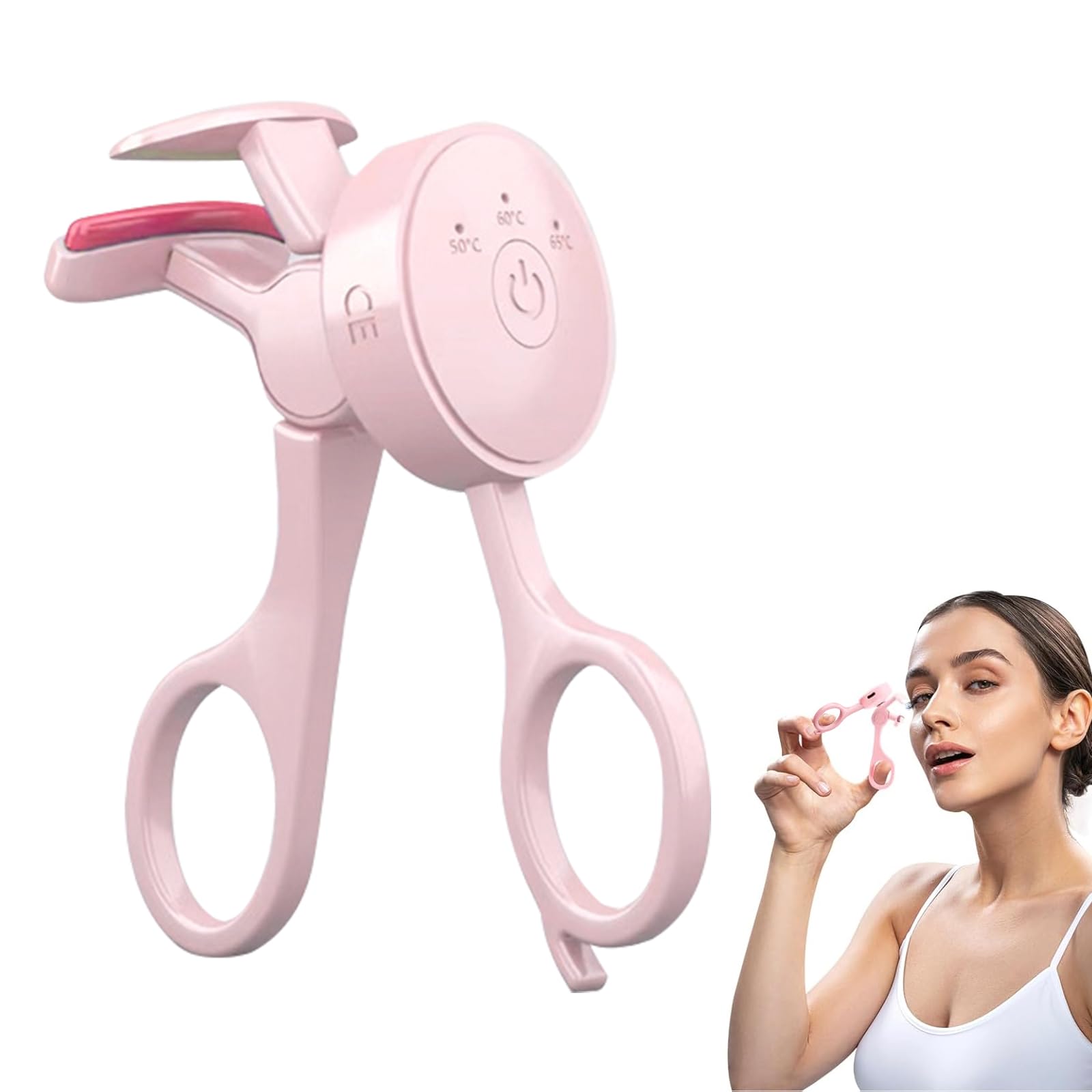 

Coollooda Hot Eyelash USB 3 Temperature Rapid Makeup Tool for Easy to Beginner Curler, Clamp-on, Pink, Rechargeable, Settings, Heating, Heat-Sensitive белый