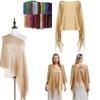 Gold Silver Shiny Silk Shawl Lace Tassel Fashion Hijab New Evening Dress Scarf Party Use