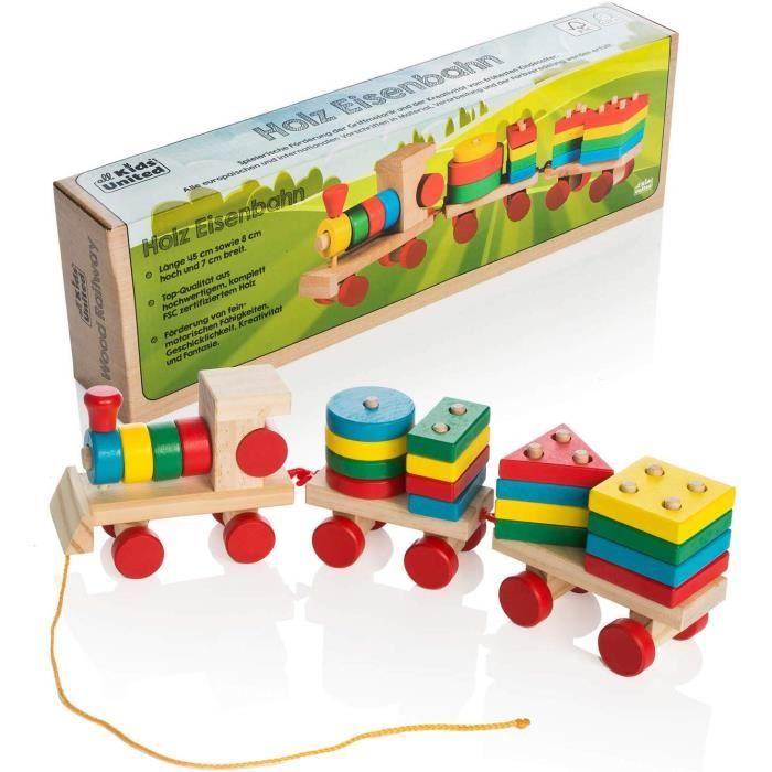 All Kids United Jouet de Train en Bois pour Enfant 5724