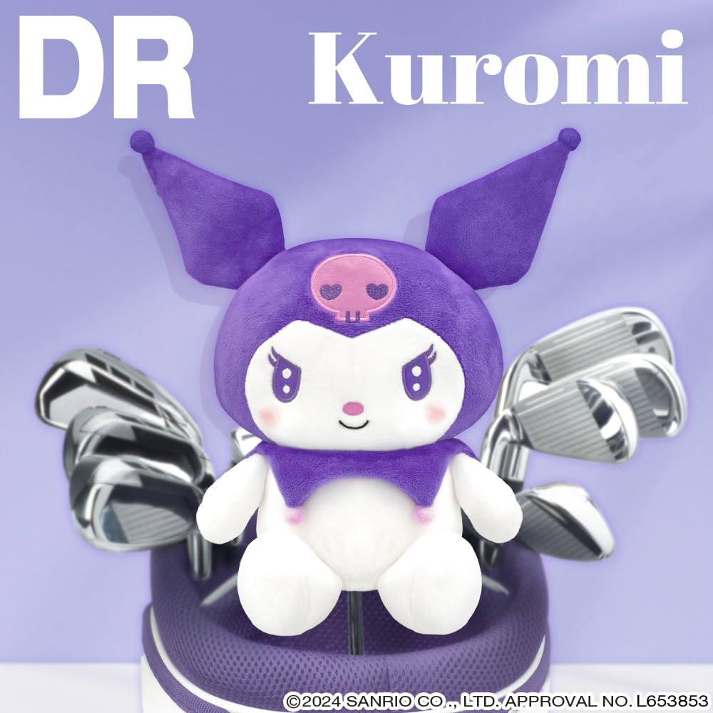 Kuromi Driver Headcover Officially Licensed Sanrio Characters (Purple) (460cc Fits)