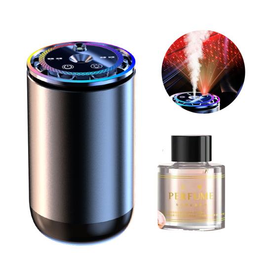 Intelligenter Auto-Lufterfrischer mit Atmosphärenlicht, wiederaufladbar, automatisches An-/Ausschalten, einfach zu installierendes intelligentes Aromagerät für den Autoinnenraum