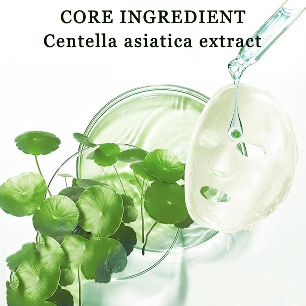 Centella Asiatica Foam Facial Mask, Centella Cleansing Foam Mask,Moisturizing Deep Cleansing Smear Skincare Mask,Pore Clearing Clay Mask,Natural Skinc