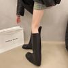 Fashion Women Trouser Legs High Boots Fashion Slip On Shoes 2025 Autumn Winter Low Heel Ladies Knight Long Booties