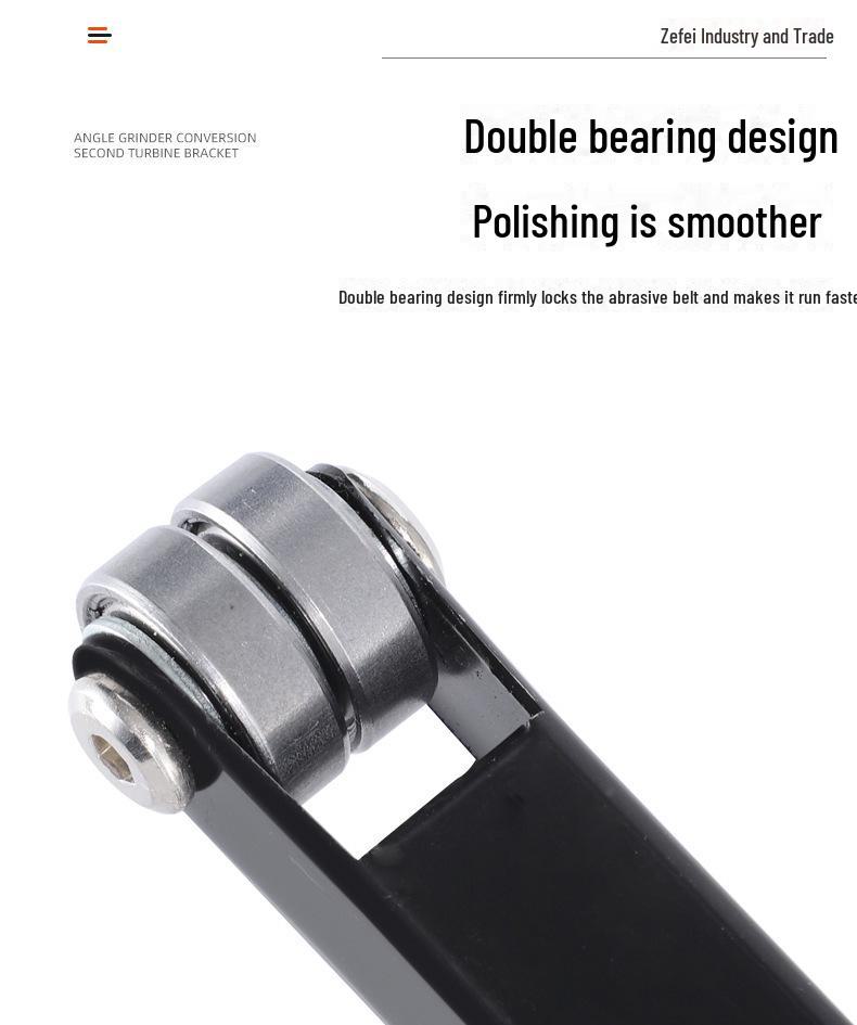 1Pc Woodworking Angle Grinder Attachment for Sanding, Grinding, Rust Removal, Polishing, and Sharpening with Sanding Belt Conversion Bracket.
