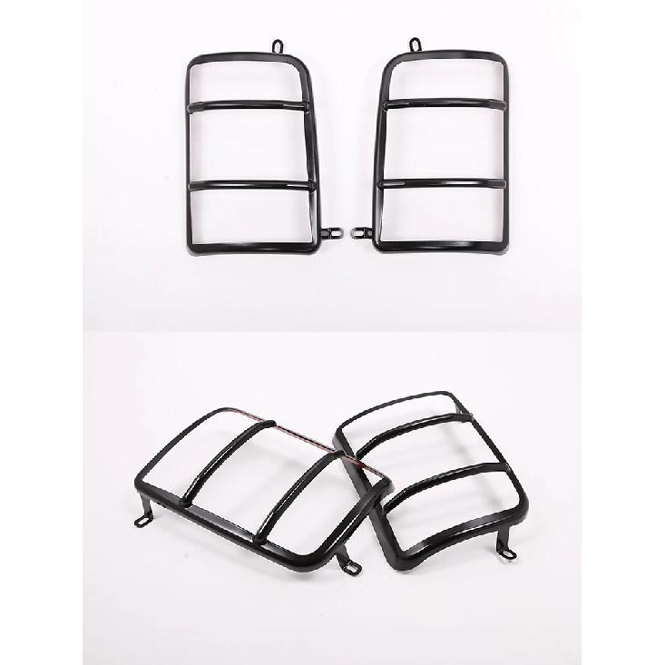 Per LADA NIVA Copertura Nera Metallica per Fanale Posteriore Cornice Decorativa Protezione Lampada Posteriore Adesivo Protettivo Accessori Styling Auto 2pz