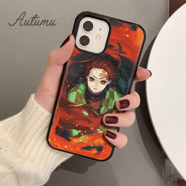 

Чехол для телефона Anime Demon Slayer Kimetsu No Yaiba для iPhone 11 12 13 14 Pro Max mini XR XS SE 2020 7 8 Plus Samsung S21 S22 Shell Samsung S22ultra