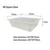 Sturdy Square Plastic Sorting and Draining Basket for E-commerce and Warehouse