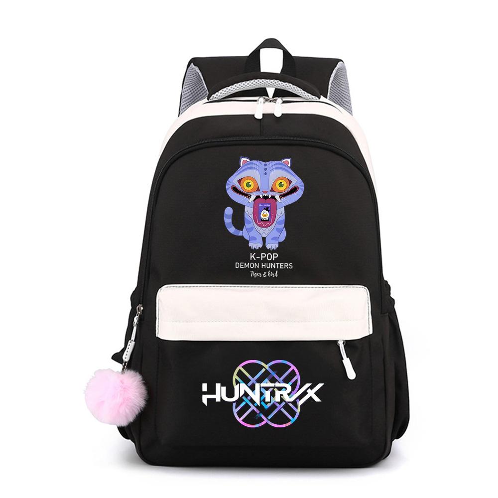 Söt K-Pop Tryckt Ryggsäck med Stor Kapacitet för Tonåring Student Flicka Pojke Skolväska Bokväska Barnpresent Kvinnor Vattentät Resväska Mochila