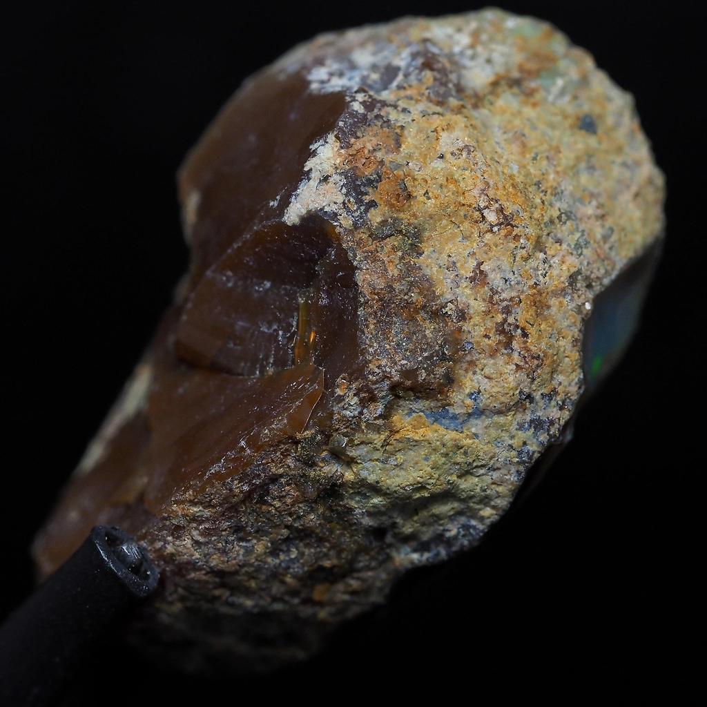 Stone Natural Mineral Precious Opal from Ethiopia Gemstone Approximately Side [N2 Natural] - (1060 "One-of-a-kind" 14.6ct [Long 23mm])