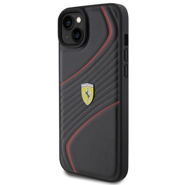 Ferrari Fehcp15Mptwk Iphone 15 Plus / 14 Plus 6.7 Czarny/Black Hardcase Twist Metal Logo