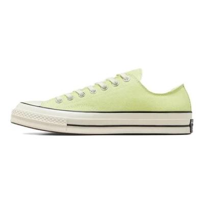 1970er Bequeme Low-Top Canvas Schuhe Unisex Sneaker Grün A07431C