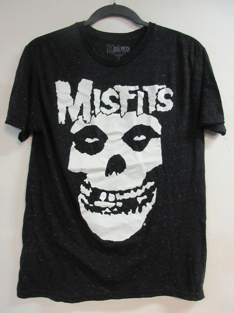 ОФИЦИАЛЬНЫЙ МЕРЧ MISFITS ПЯТНИСТЫЙ ЧЕРЕП 2019 КОНЦЕРТ ГРУППЫ МУЗЫКА БОЛЬШАЯ Унисекс Футболка L