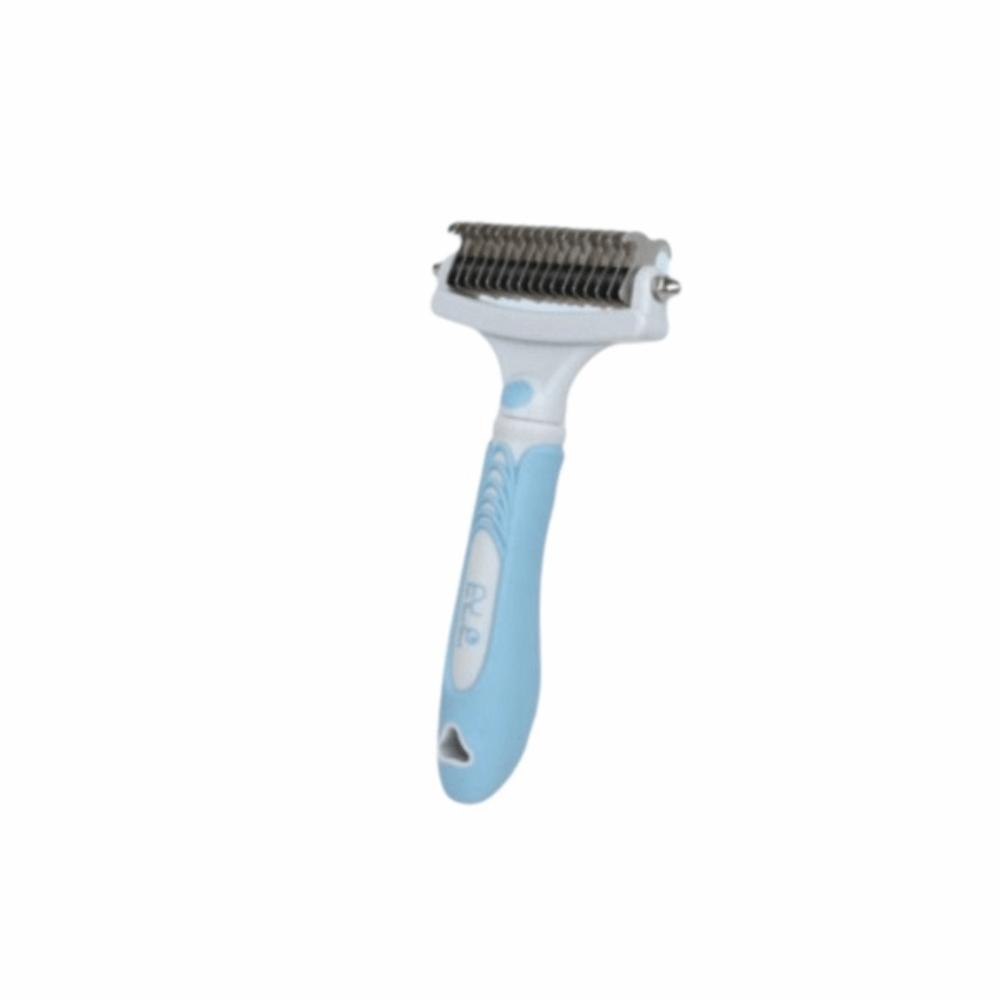 Double-Sided Dog Knot Opening Comb Professional Cat Cleaning Comb  Pet Grooming Tools синий