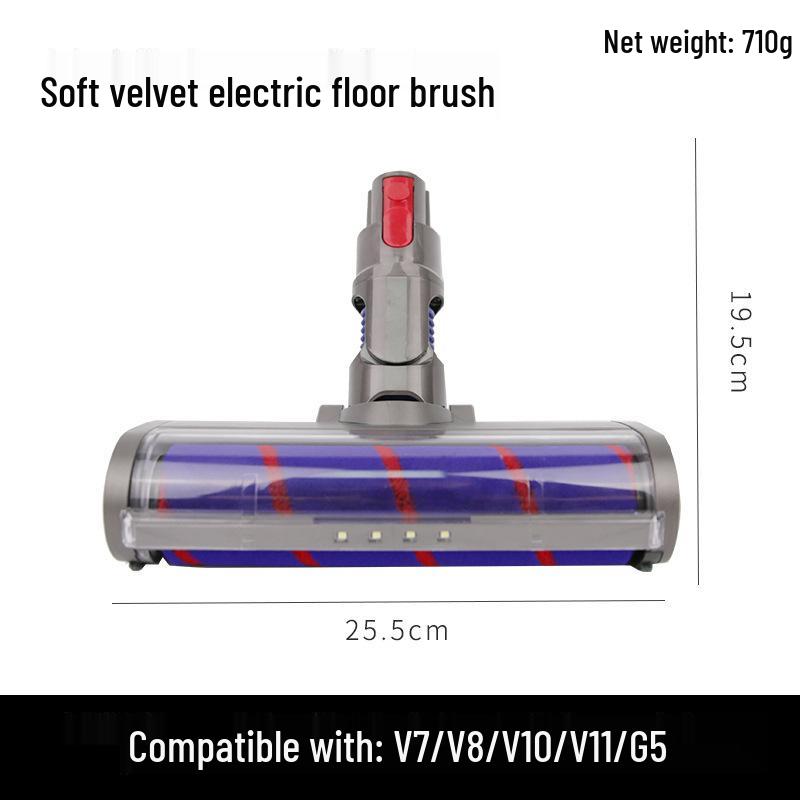 Compatible Electric Suction Floor Brush Head for Dyson V6 V8 V10 Vacuums