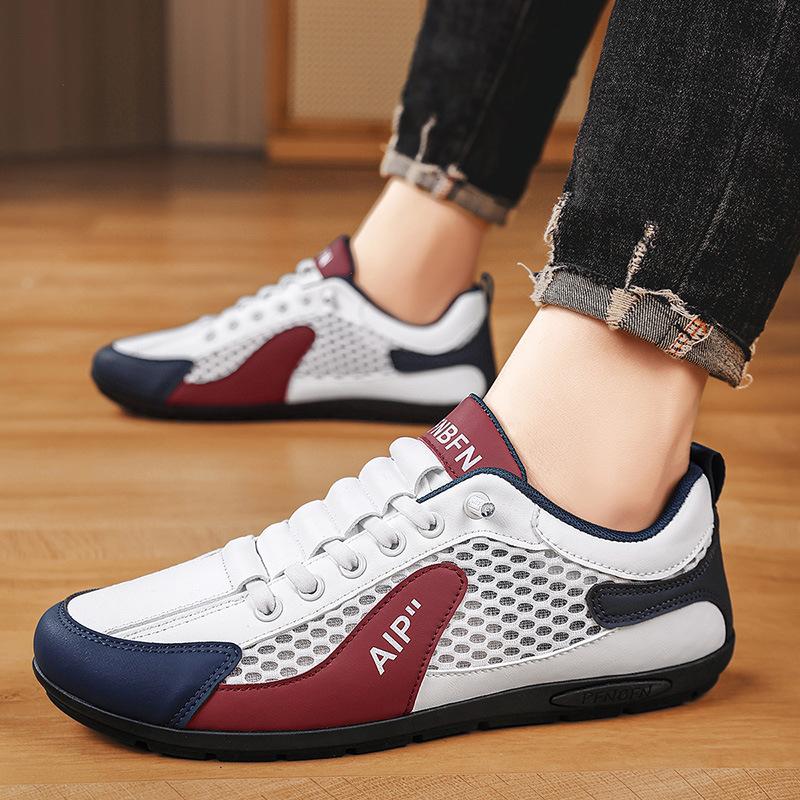 

Forrest Gump men s shoes summer breathable thin mesh shoes one pedal trendy men s sports and leisure versatile trendy shoes 44
