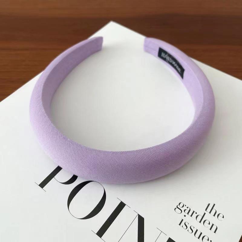 Korean Women's Autumn & Winter Face Wash Headband - High Skull Sponge Fabric, Simple Hair Accessories, Hairpin DIY