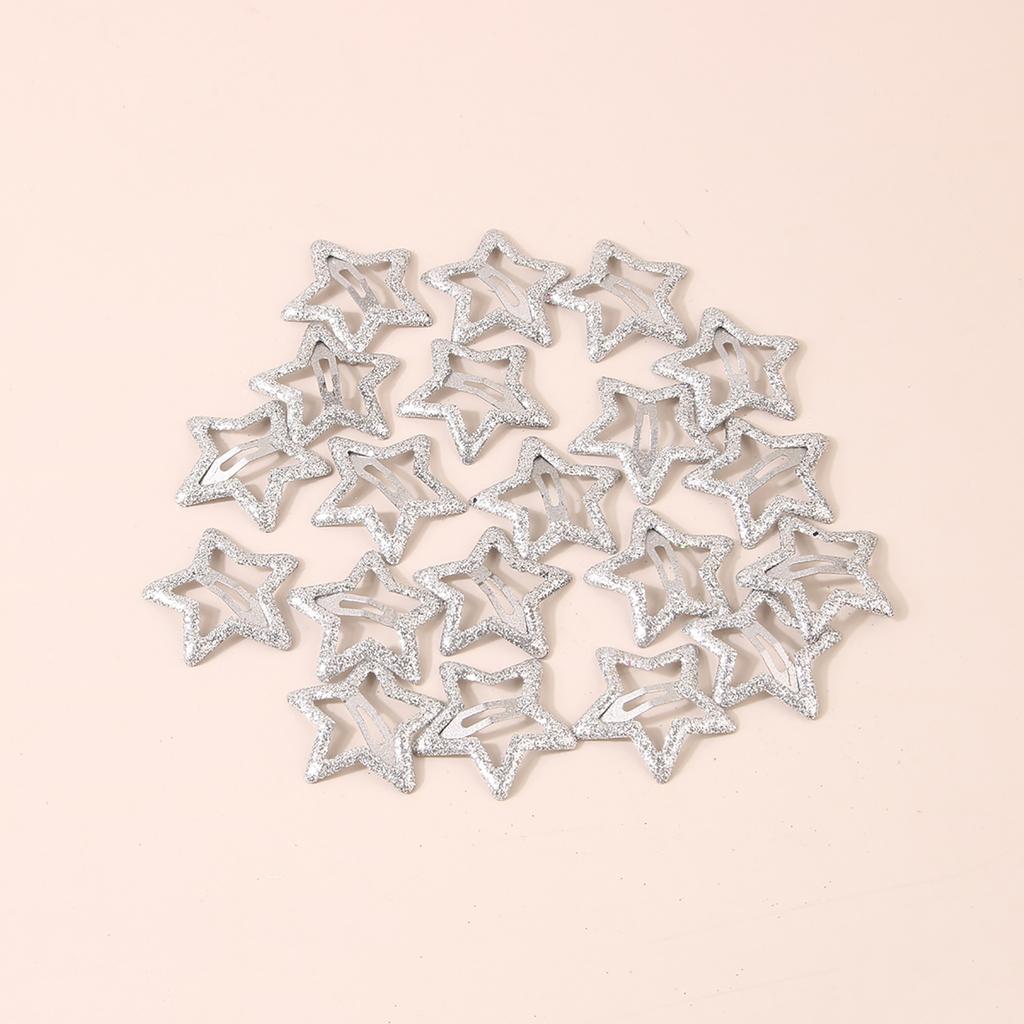 10pieces Solid Color Hair Clip for Hot Girls Alloy Star Shape Hair Barrettes Ponytail Bangs Hair Clip for Teens Girls